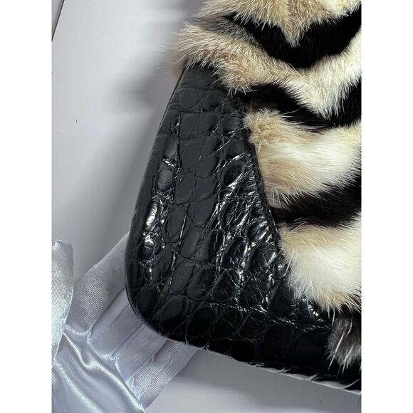 Vintage Gucci mink Crocodile big Jackie bag - Picture 6 of 10